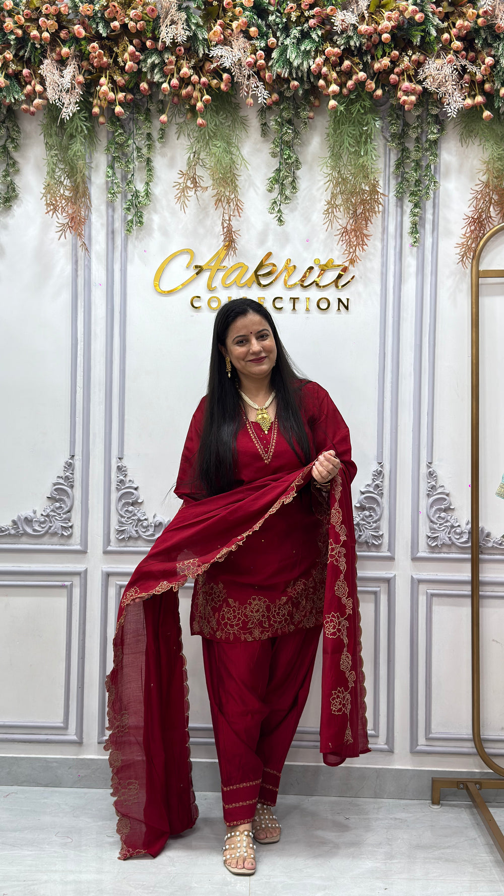 Mul Chanderi Farsi Salwar Suit
