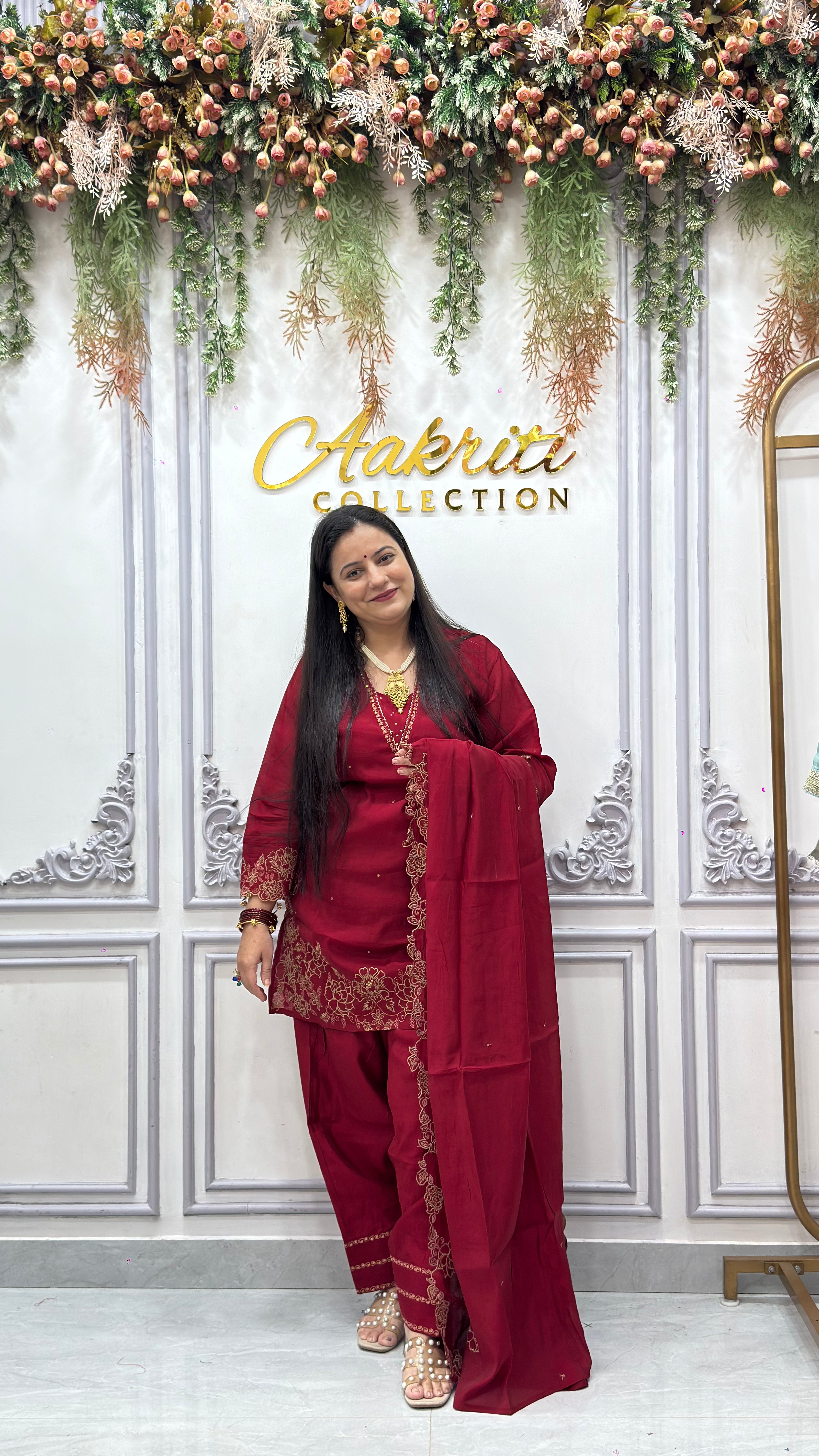 Mul Chanderi Farsi Salwar Suit