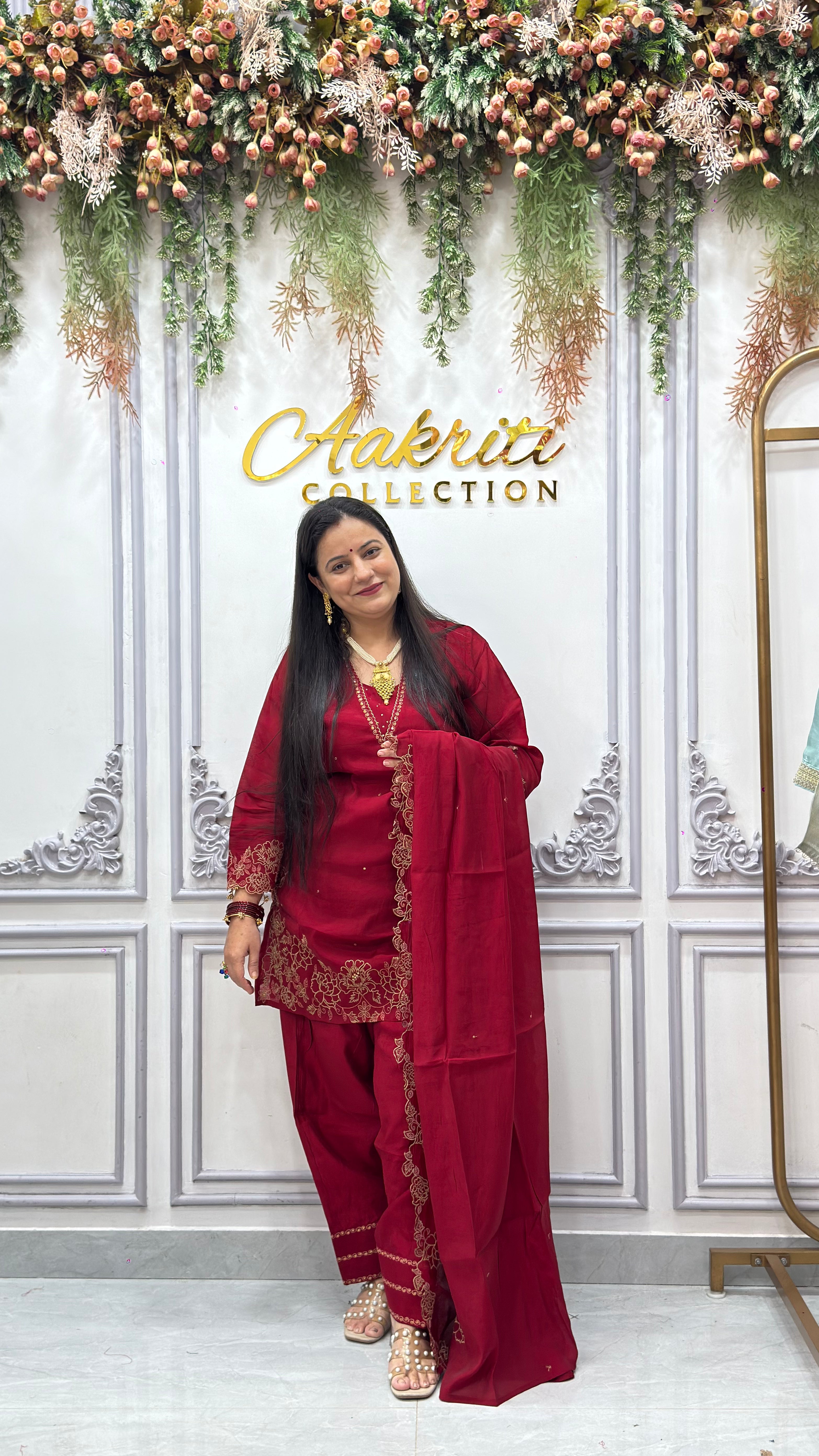 Mul Chanderi Farsi Salwar Suit