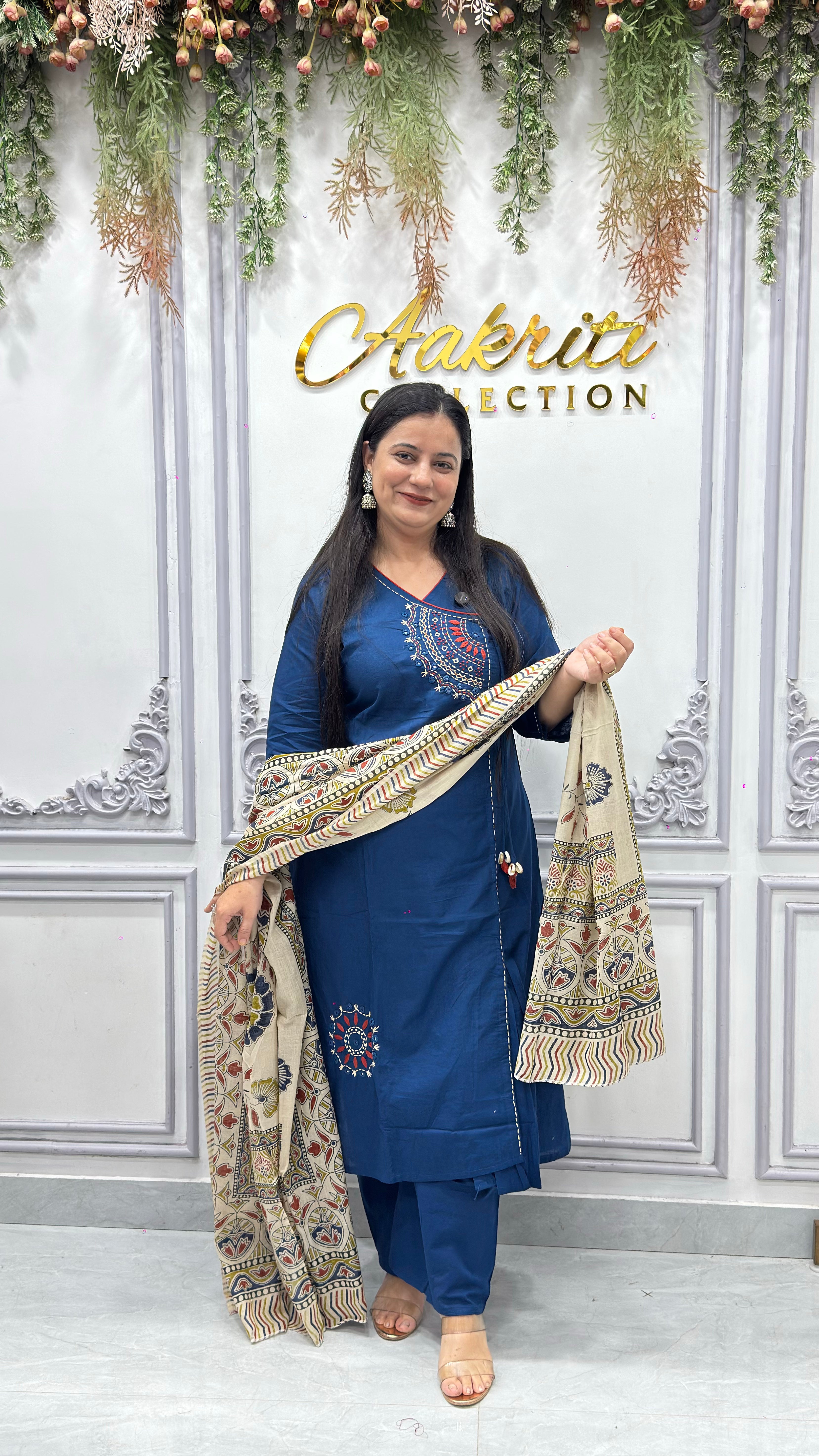 Cotton Angrakha Suit