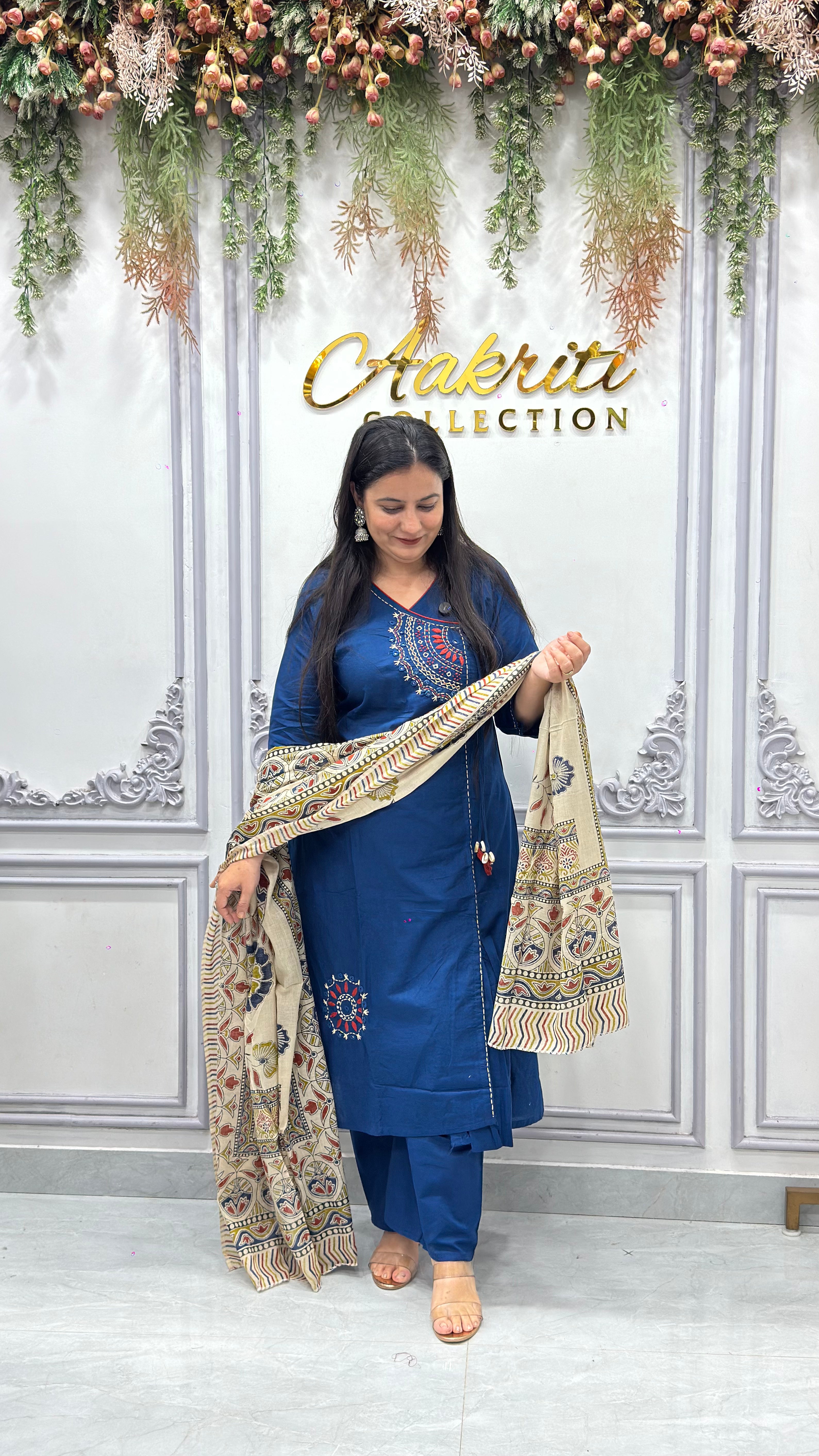 Cotton Angrakha Suit