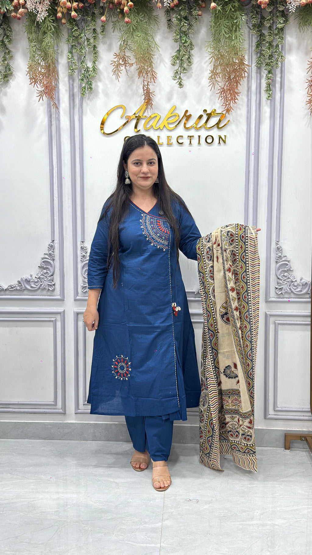 Cotton Angrakha Suit