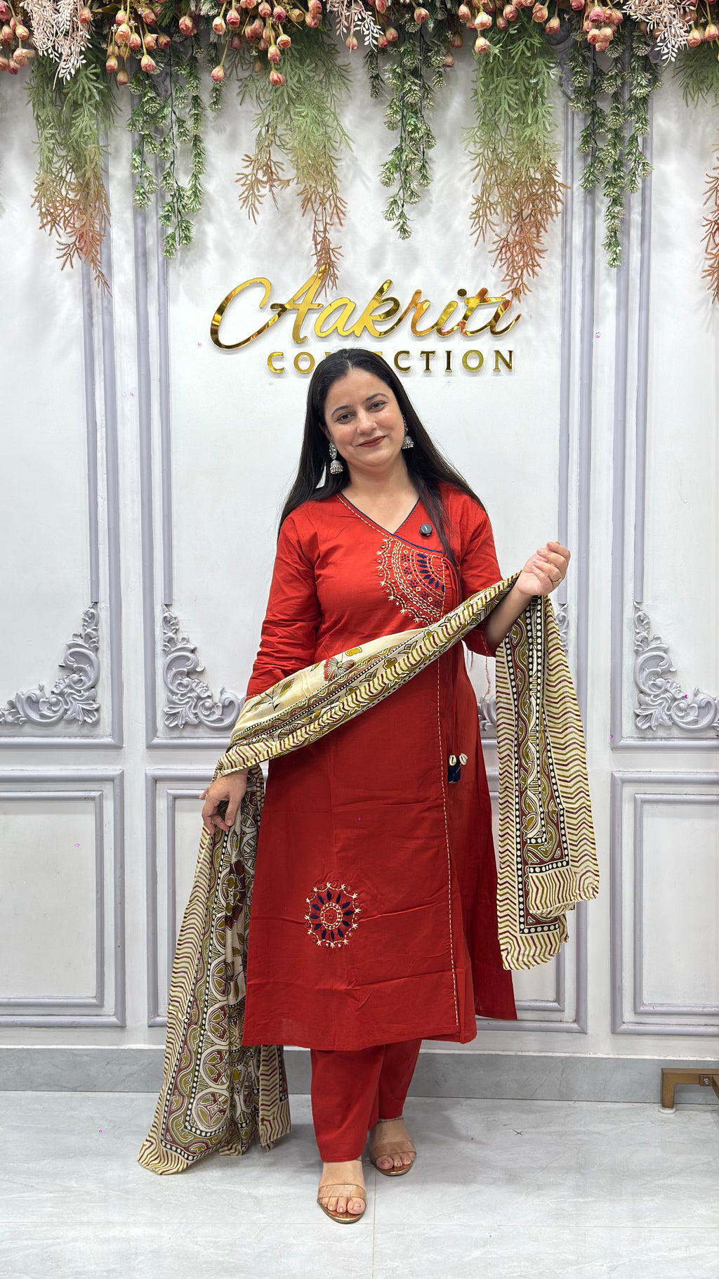 Cotton Angrakha Suit
