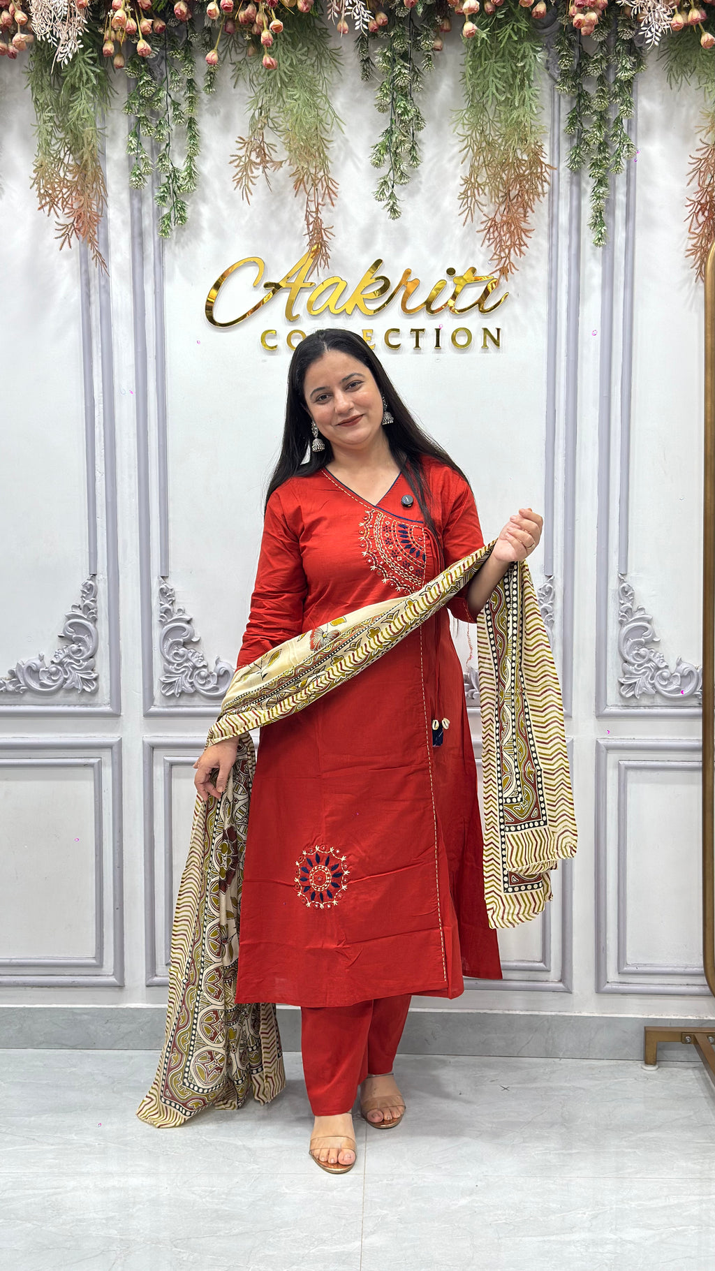 Cotton Angrakha Suit