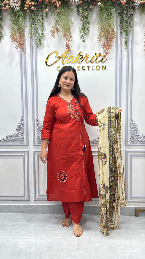 Cotton Angrakha Suit