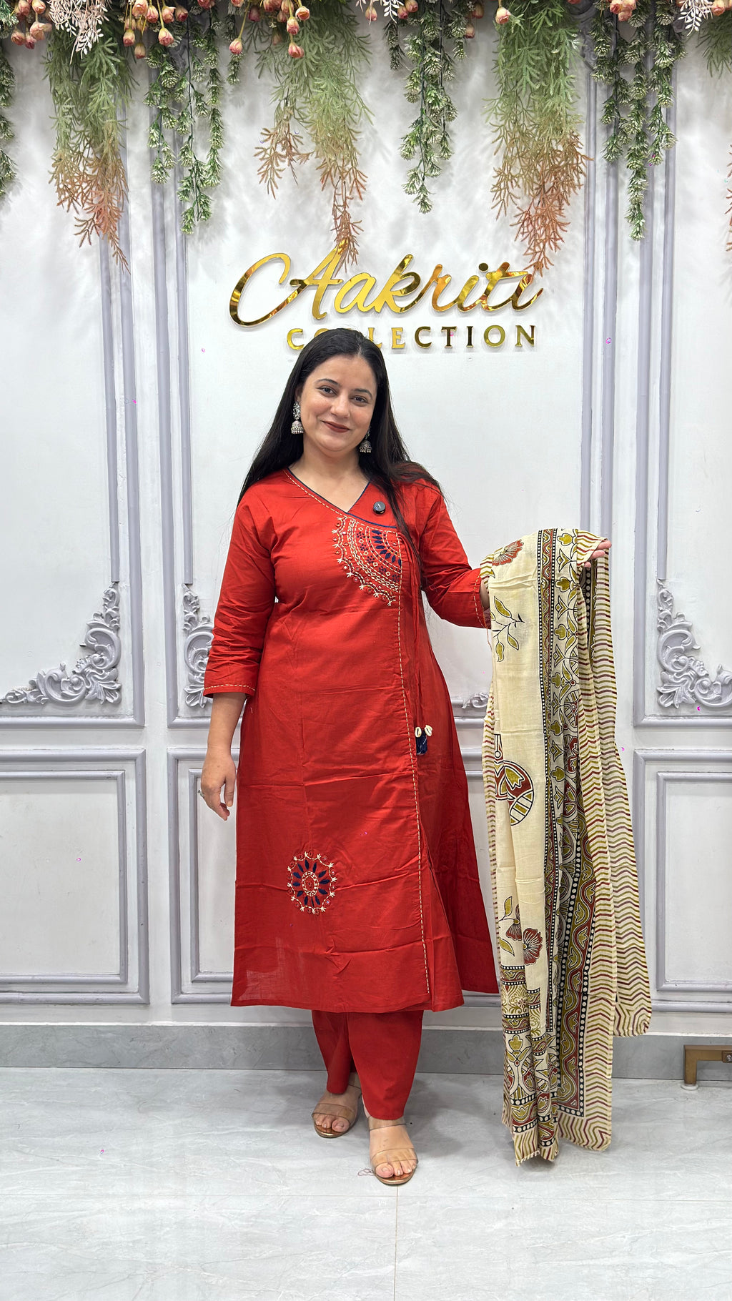 Cotton Angrakha Suit