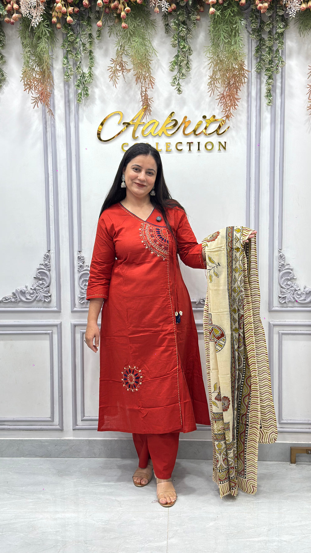 Cotton Angrakha Suit